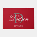 Search for red doormats Monogrammed