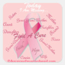 Recherche de ribbon autocollants Cancer du sein