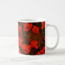Recherche de coquelicots tasses Rouge