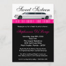 Recherche de hot pink sweet 16 invitations Mignon
