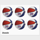 Search for red basketball stickers For kids