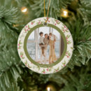 Search for red and green ornaments Red holly berries