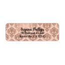 Search for damask wedding return address labels Party