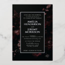 Search for black red silver invitations Flowers
