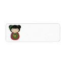 Search for doll return address labels Kawaii
