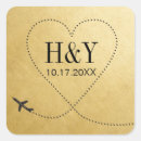 Search for travel wedding stickers Destination