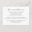 Search for accommodation enclosure cards Typography