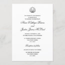 Search for sea shells wedding invitations Classic