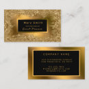 Search for gold text business cards Floral
