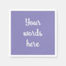 Search for lavender wedding napkins Light purple