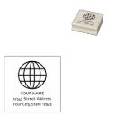 Search for globe rubber stamps World