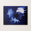 Recherche de pleine lune puzzles Bleu