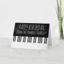 Recherche de piano birthday cards Classique