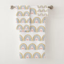 Search for cute girl bath towels Rainbow