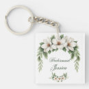 Search for tree in winter keychains For her