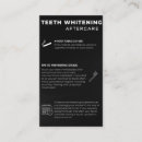 Search for whitening business cards Aftercare