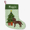 Search for brown dog christmas stockings Labrador retriever