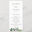 Search for pretty wedding programs Boho