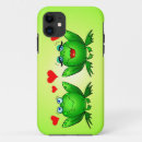 Recherche de grenouille drôle iphone coques Vert