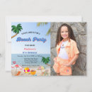 Search for tropical beach birthday invitations Typography