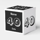 Recherche de anniversaire 40 ans ballotins Noir et blanc