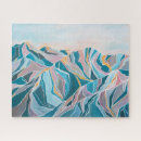 Recherche de montagne puzzles Bleu