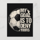 Recherche de goal cartes postales Gardien de but