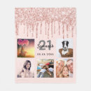Search for birthday party blankets Rose gold