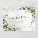 Search for watercolor save the date postcards Greenery