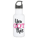 Search for motivational water bottles Typography