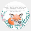 Search for sleeping baby animals stickers Fox