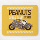 Search for car racing mousepads Charlie brown