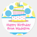 Search for polka dot birthday cake stickers Cute