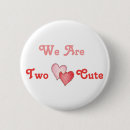 Search for two hearts buttons Cute