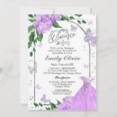 Search for lavender quinceanera invitations Floral