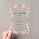 Search for rose baby shower invitations Feminine