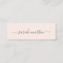 Search for signature business cards Blush pink