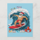 Search for beach santa claus postcards Xmas