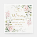 Search for 60th anniversary napkins Heart