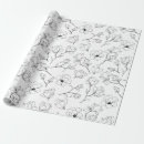 Search for black and white floral wrapping paper Elegant