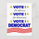 Recherche de démocrates cartes postales Vote