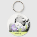 Search for baby announcement keychains Blue