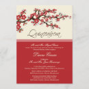 Search for red cherry blossoms invitations Sakura
