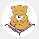 Search for zen cat stickers Yoga