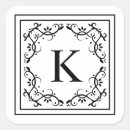 Search for monogram frame stickers Simple