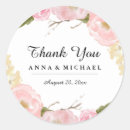 Search for blush floral wedding stickers Botanical