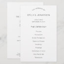 Search for black and white wedding programs Budget