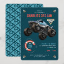 Recherche de monster jam invitations D'anniversaire de camion monstre