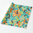 Search for seamless pattern wrapping paper Mid century