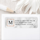 Search for monogram gold return address labels Copper
